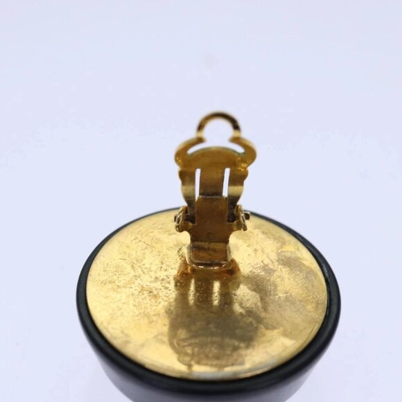 AUTHENTIC CHANEL COCO Mark Earring metal Gold CC - Picture 11 of 16